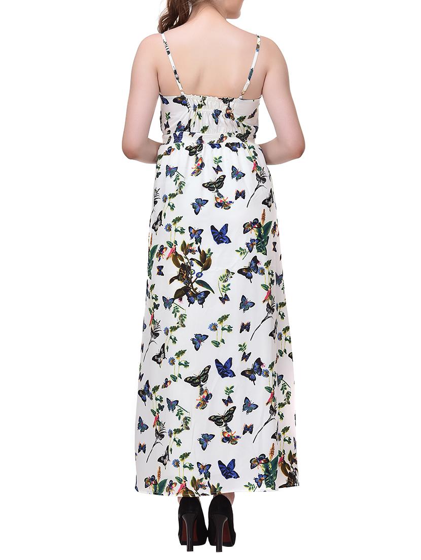 Butterfly Print Maxi Dress - 15400400 - Zoom Image - 3