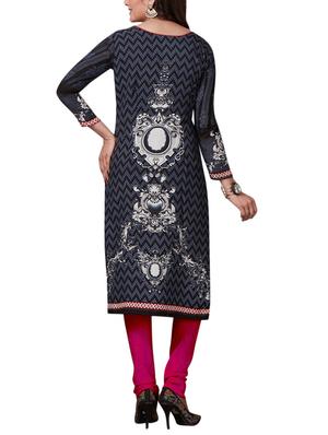 Printed unstitched combo suit - 15400907 - Standard Image - 3