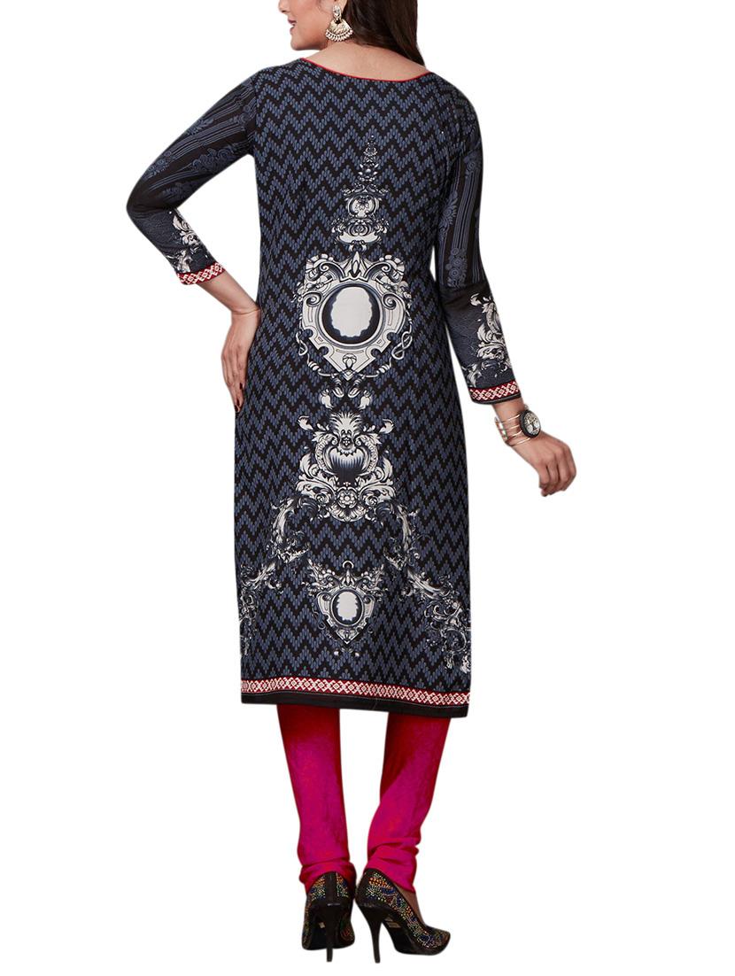 Printed unstitched combo suit - 15400907 - Zoom Image - 3