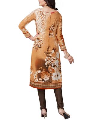 Printed unstitched combo suit - 15400936 - Standard Image - 3