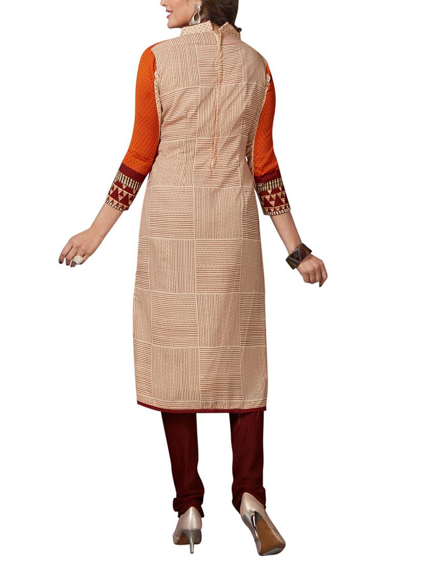 Printed unstitched combo suit - 15401049 - Zoom Image - 3
