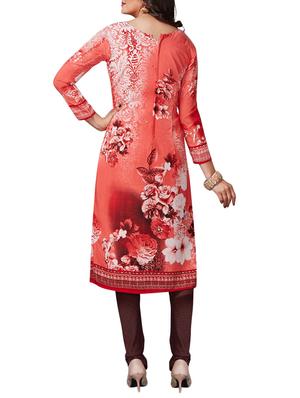 Printed unstitched combo suit - 15401054 - Standard Image - 3
