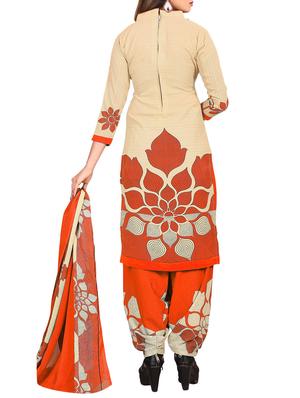 Printed unstitched combo suit - 15401062 - Standard Image - 3