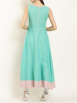 flared printed kurta - 15402315 - Standard Image - 3