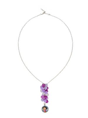 purple plastic necklace set jewellery - 15405889 - Standard Image - 3