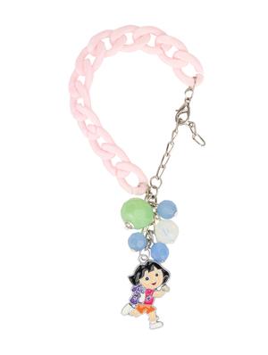 pink plastic necklace set jewellery - 15405896 - Standard Image - 3