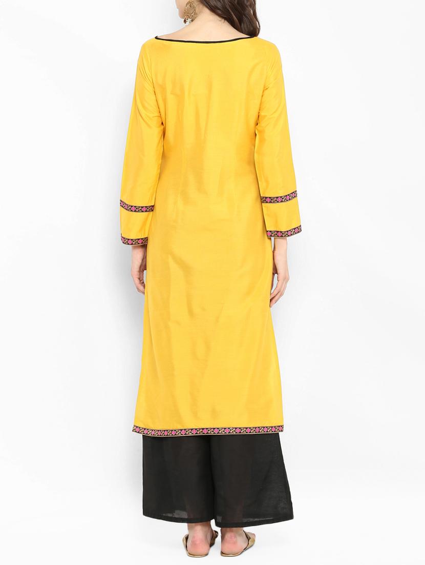 straight key hole kurta - 15406190 - Zoom Image - 3