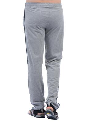grey cotton full length track pant - 15406482 - Standard Image - 3