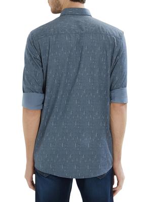 grey cotton casual shirt - 15410289 - Standard Image - 3