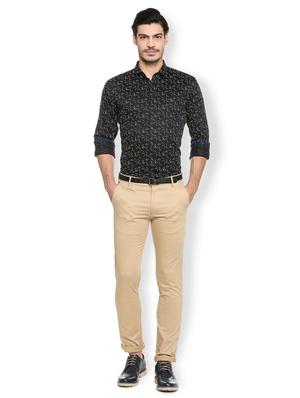 black cotton casual shirt - 15410570 - Standard Image - 3