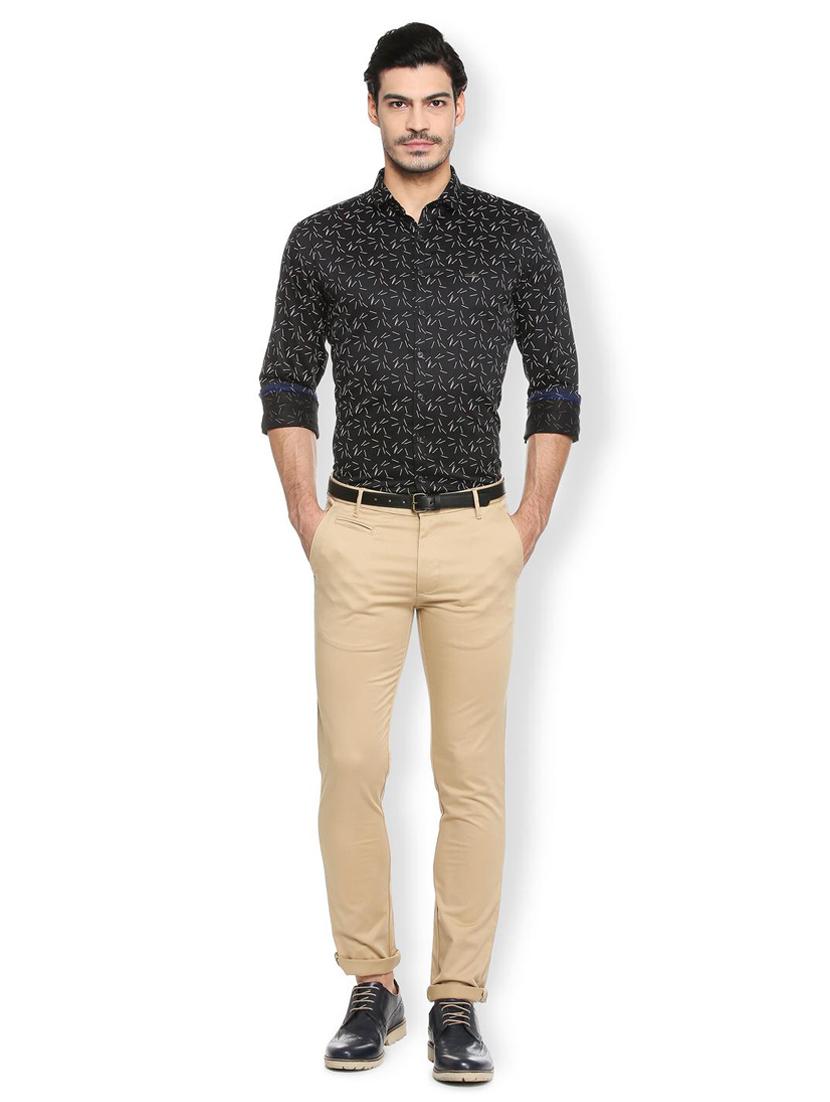 black cotton casual shirt - 15410570 - Zoom Image - 3