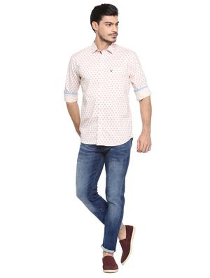 pink cotton blend casual shirt - 15410576 - Standard Image - 3