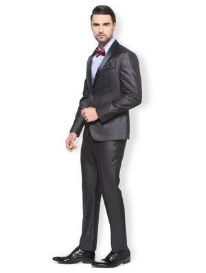 black polyester blend suit - 15410743 - Standard Image - 3