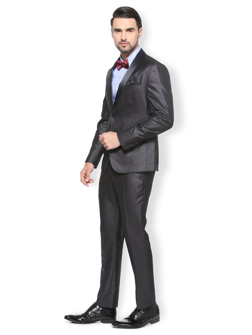 black polyester blend suit - 15410743 - Zoom Image - 3