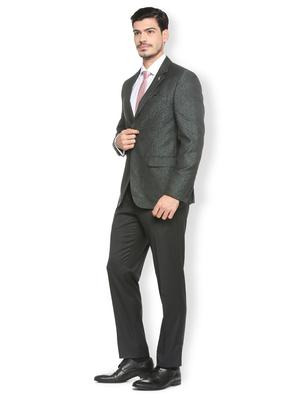 green terry rayon single breasted suit - 15410763 - Standard Image - 3