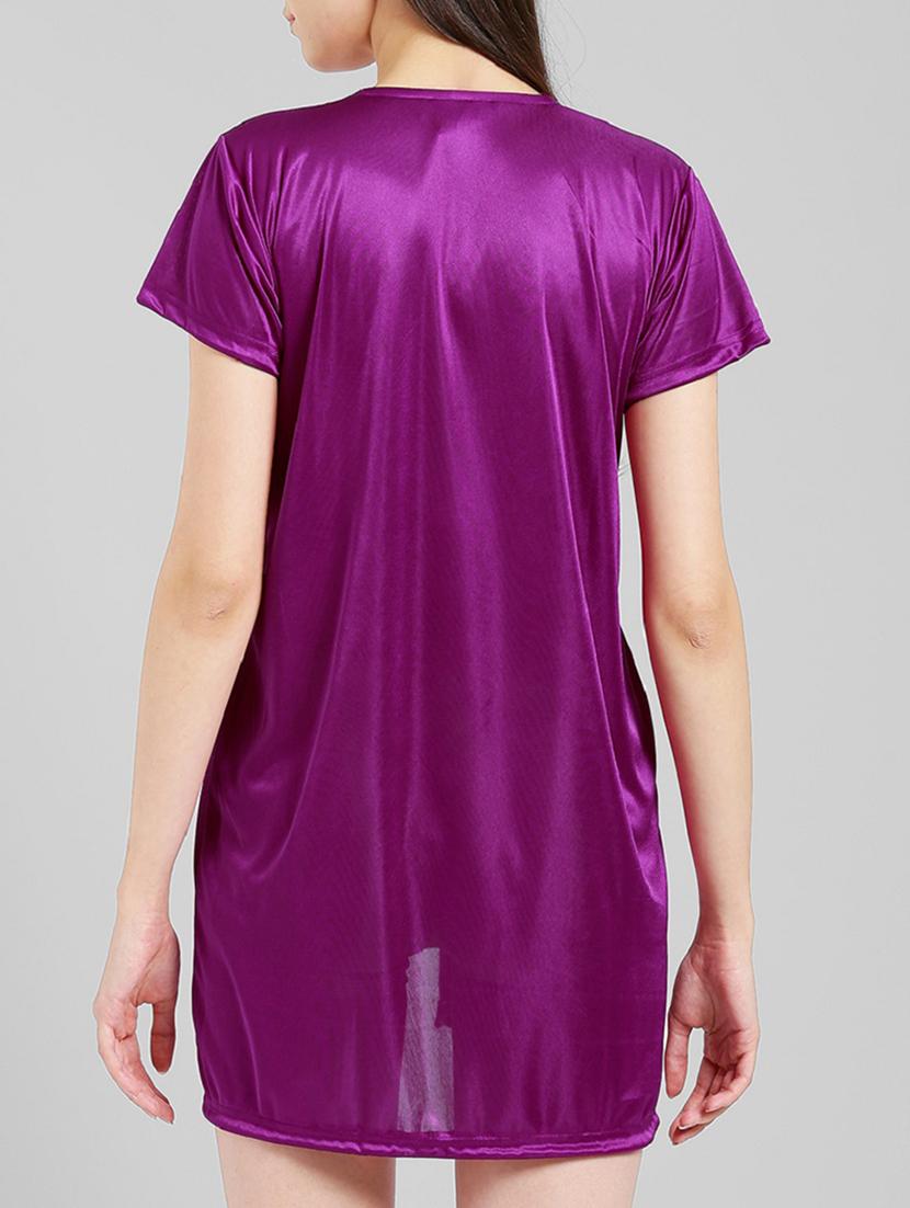 Side tie up sleepwear robe - 15410812 - Zoom Image - 3