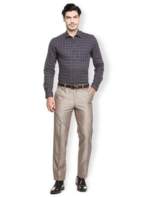 brown terry rayon pleated formal trouser - 15410834 - Standard Image - 3