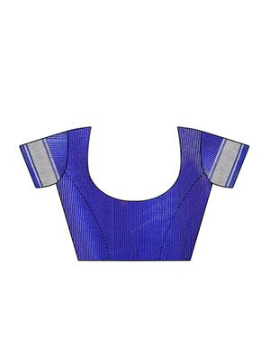 Linen maheshwari saree with blouse - 15410847 - Standard Image - 3