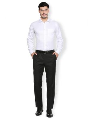 white cotton formal shirt - 15410906 - Standard Image - 3