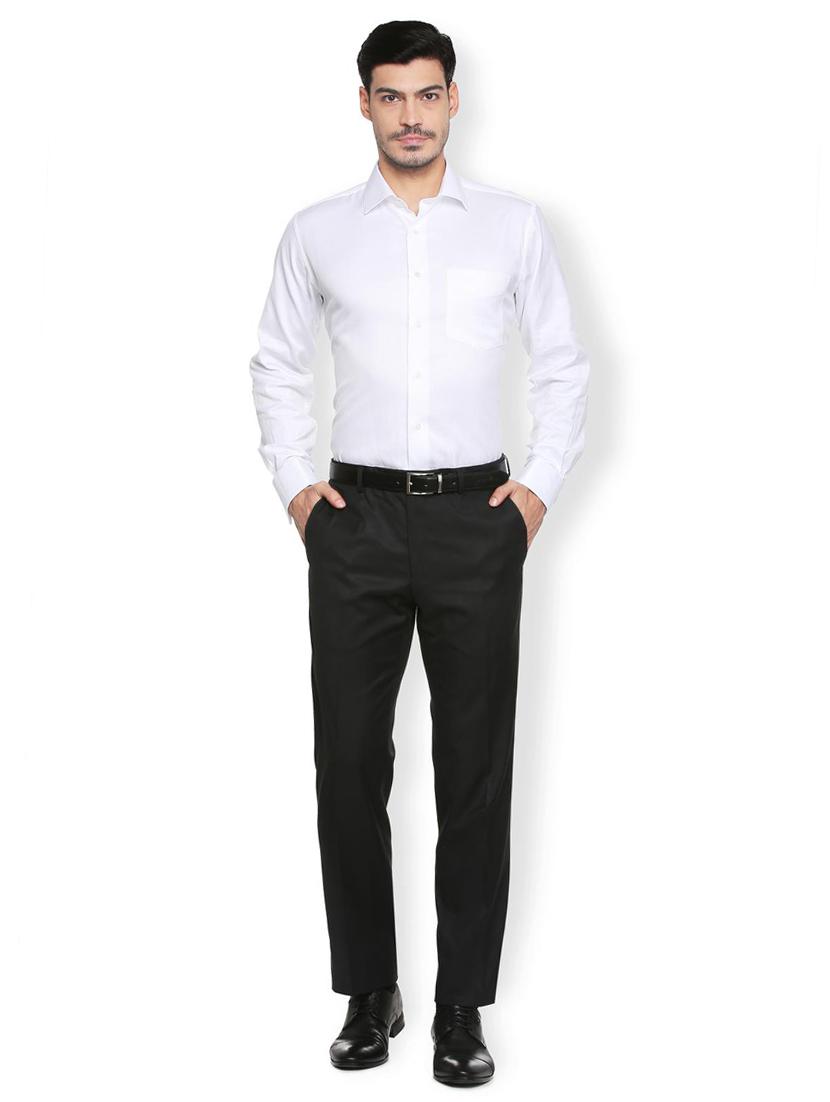 white cotton formal shirt - 15410906 - Zoom Image - 3