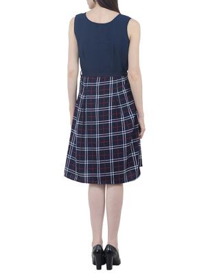 Plaid belted dress - 15411126 - Standard Image - 3