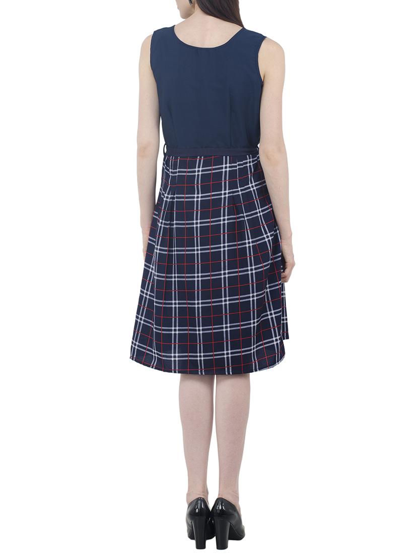 Plaid belted dress - 15411126 - Zoom Image - 3
