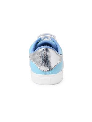 blue lace-up sneakers - 15411148 - Standard Image - 3