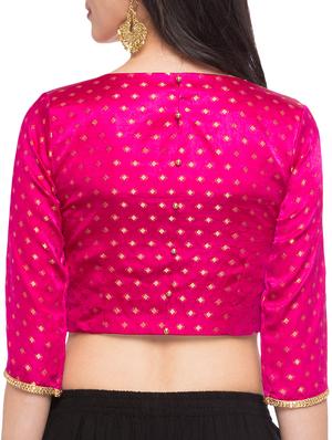 Zari jacquard blouse - 15411599 - Standard Image - 3