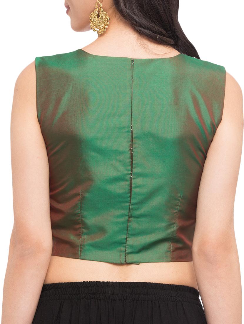 golden laced blouse - 15411605 - Zoom Image - 3