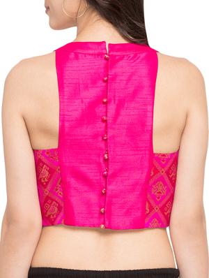 zari embroidered blouse - 15411608 - Standard Image - 3
