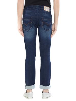 blue cotton washed jeans - 15412036 - Standard Image - 3