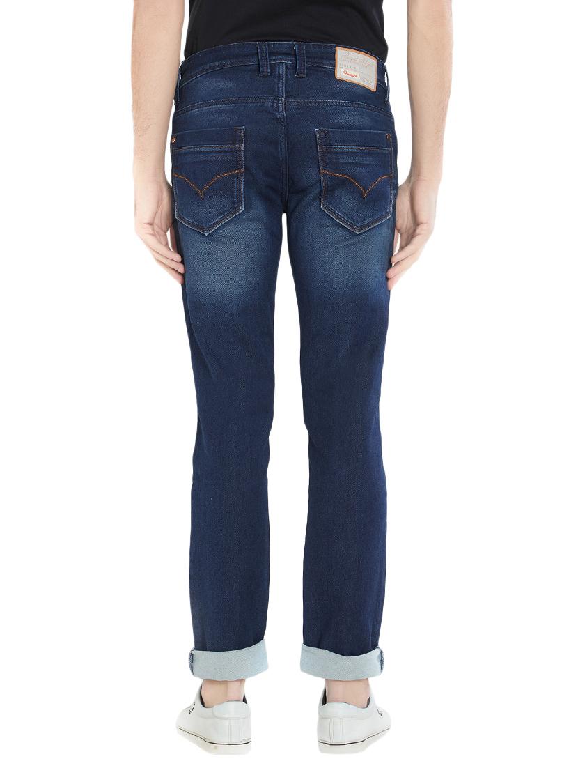 blue cotton washed jeans - 15412036 - Zoom Image - 3