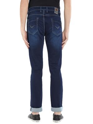 blue cotton washed jeans - 15412038 - Standard Image - 3