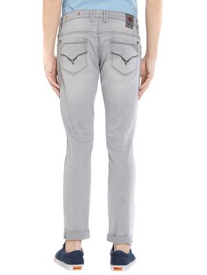grey cotton washed jeans - 15412043 - Standard Image - 3