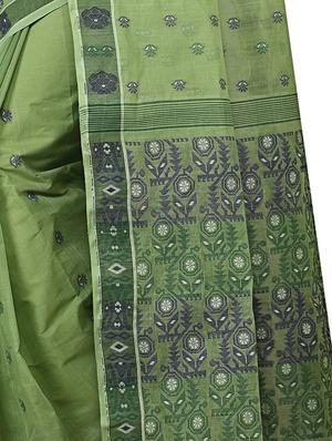 jacquard motif baluchari saree with blouse - 15412314 - Standard Image - 3