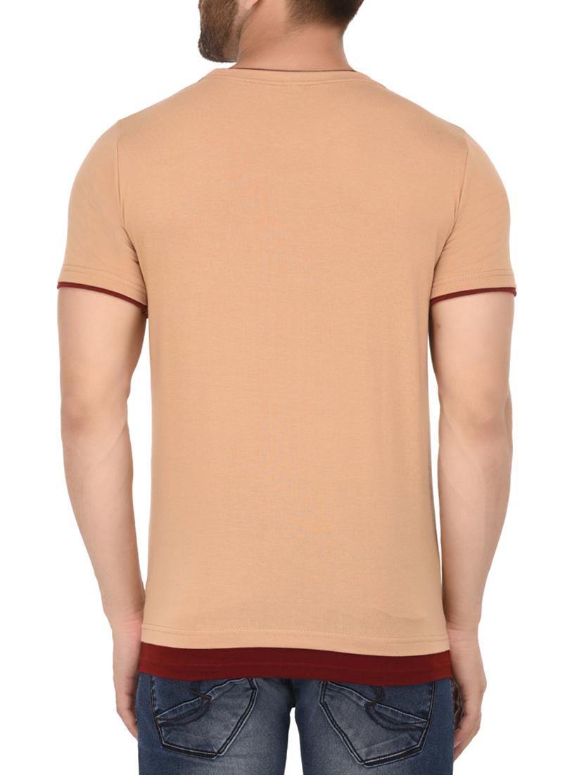 peach cotton t-shirt - 15412603 - Zoom Image - 3