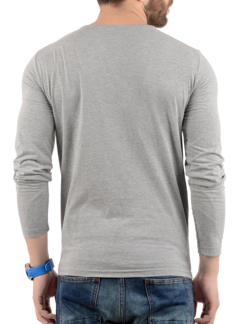 grey cotton t-shirt - 15412604 - Zoom Image - 3