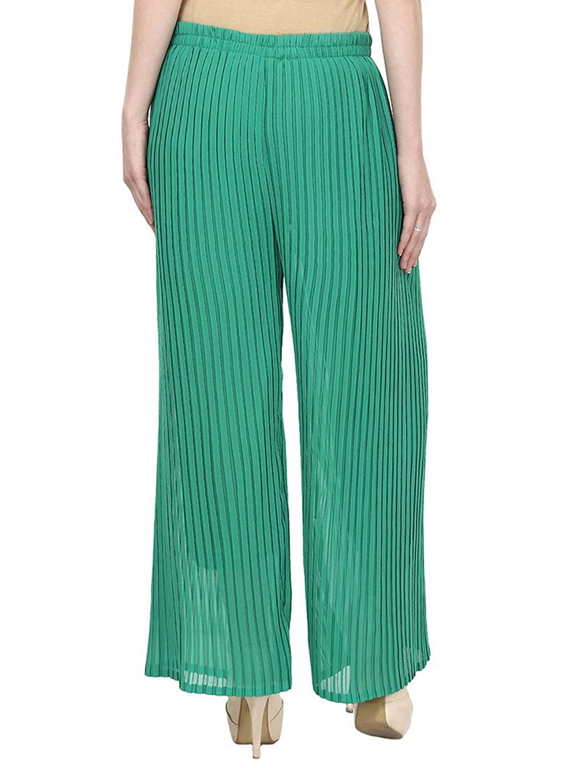 pleated straight palazzo - 15412649 - Zoom Image - 3