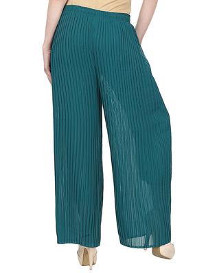 pleated straight palazzo - 15412650 - Standard Image - 3