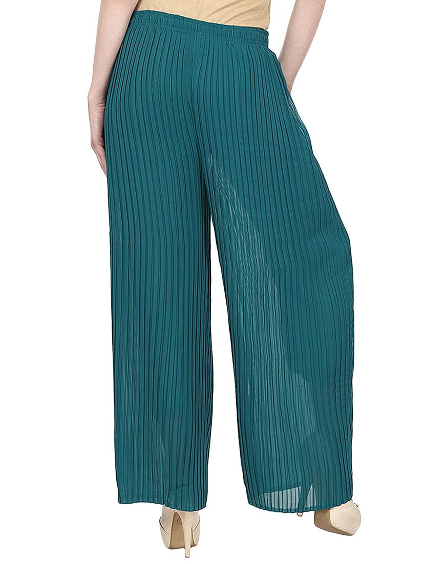 pleated straight palazzo - 15412650 - Zoom Image - 3