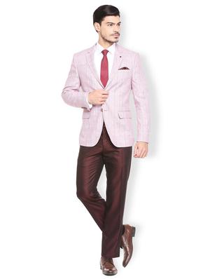 red linen single breasted blazer - 15412823 - Standard Image - 3