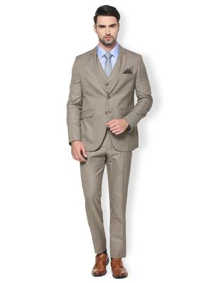 brown polyester blend suit - 15413061 - Standard Image - 3