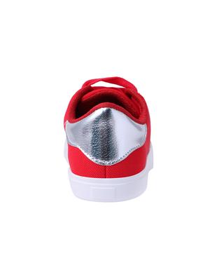 red lace-up sneakers - 15413089 - Standard Image - 3