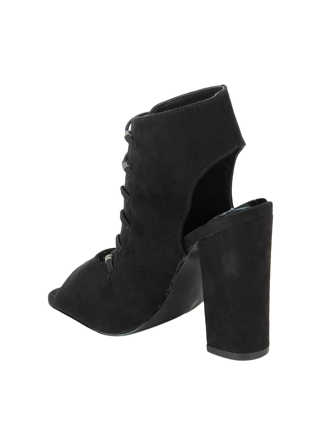 black lace-up sandals - 15413170 - Zoom Image - 3