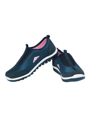 navy slip on sports shoes - 15413341 - Standard Image - 3