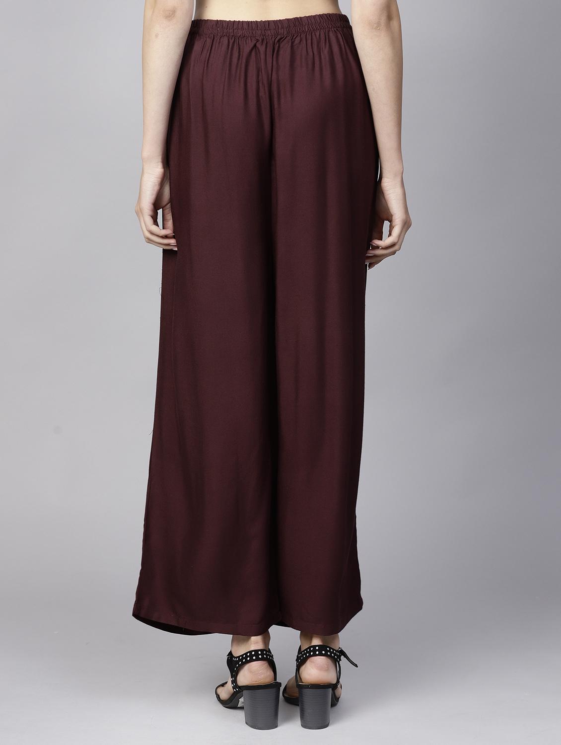 ethnic straight palazzo - 15413406 - Zoom Image - 3
