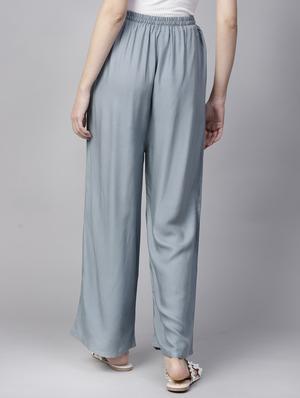 western straight palazzo - 15413407 - Standard Image - 3