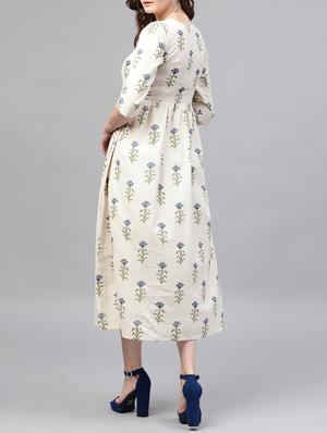 floral keyhole neck maxi dress - 15413412 - Standard Image - 3