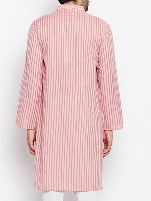 pink cotton long kurta - 15413498 - Standard Image - 3