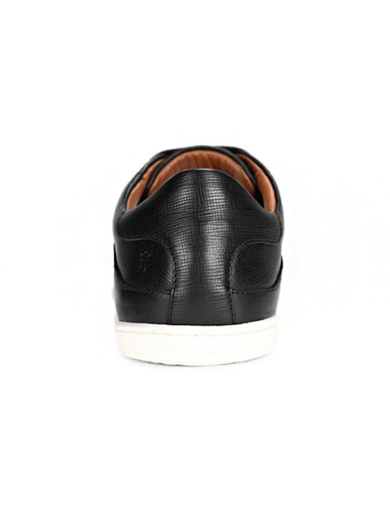 black leatherette lace up sneakers - 15413731 - Zoom Image - 3